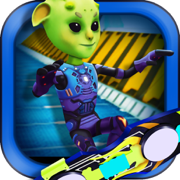 Patín 3D Space Race - GRATIS impresionante de Alien Skater Racing Challenge