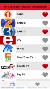 ► TV guide South Africa uhlelo: iNingizimu Afrika TV-listings Gids Suid-Afrika program screenshot