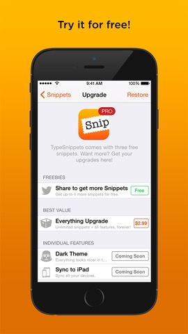 TypeSnippets — The Keyboard that types for You.のおすすめ画像4