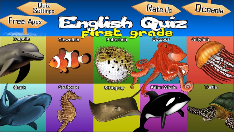 Animals Learn English - First Grade - Free
