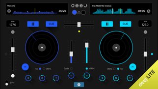 deej lite - dj turntable. mix, record & share your music iphone screenshot 1