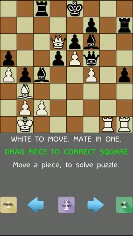 Game screenshot 202 Chess Mate In ONE - 101 Chess Puzzles FREE mod apk