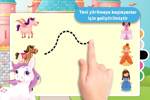 Kids Puzzle Teach me ponies for girls - Learn about pink ponies, cute fairies and princesses screenshot 2