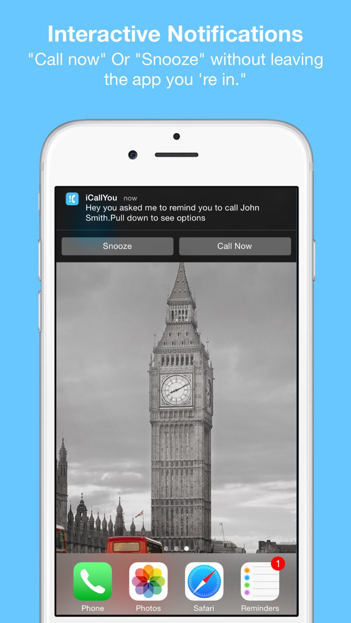 iCallYou-Call Reminder  Widget