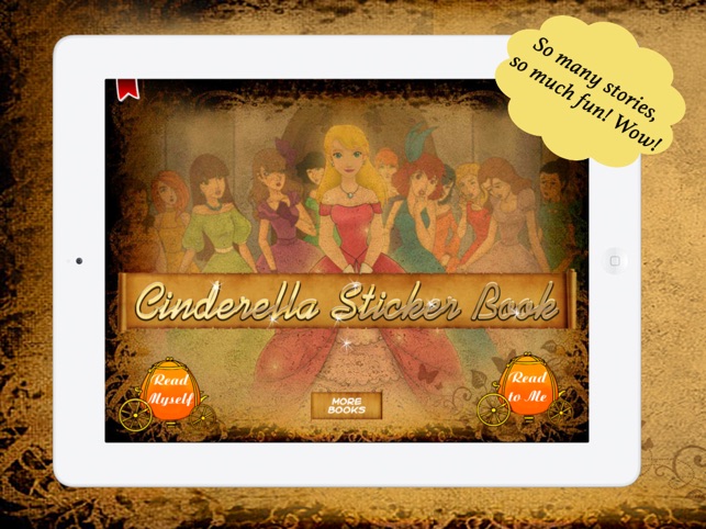 Cinderella Sticker Book for Children by Story Time for Kids(圖1)-速報App