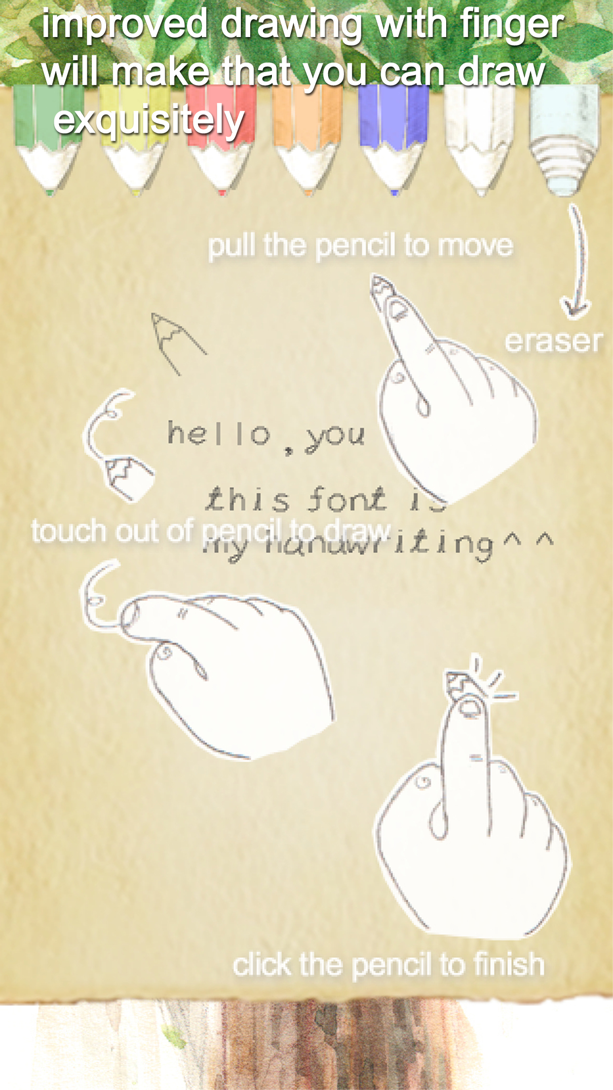 handwriting 트리 포스트 free