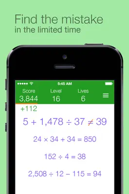 Game screenshot Find the Mistake: Math — practice mental arithmetic, develop attentiveness hack