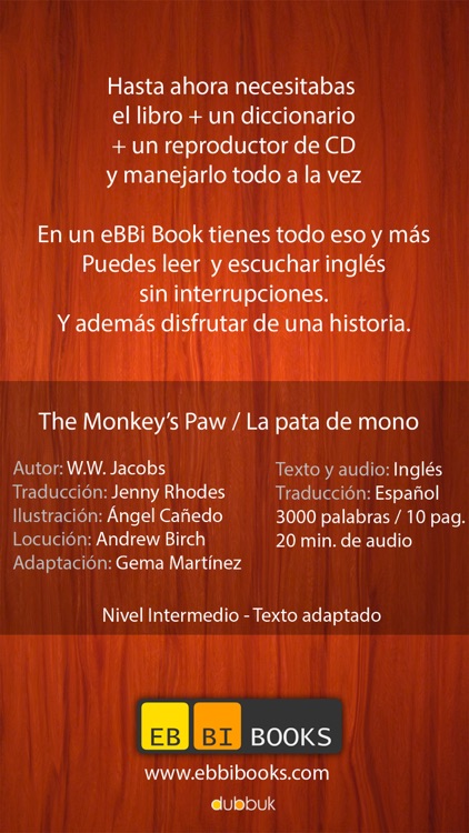 Lee en inglés: The Monkey's Paw - un clásico de terror en eBBi Book screenshot-4