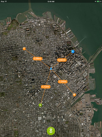 Screenshot #4 pour Offline Maps - custom area caching and real-time label tracking