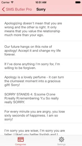 Game screenshot SMS Butler Pro - Your Quotes Archive apk