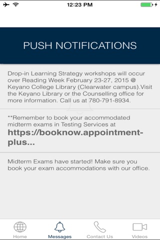 Disability Services App - Keyano College screenshot 2