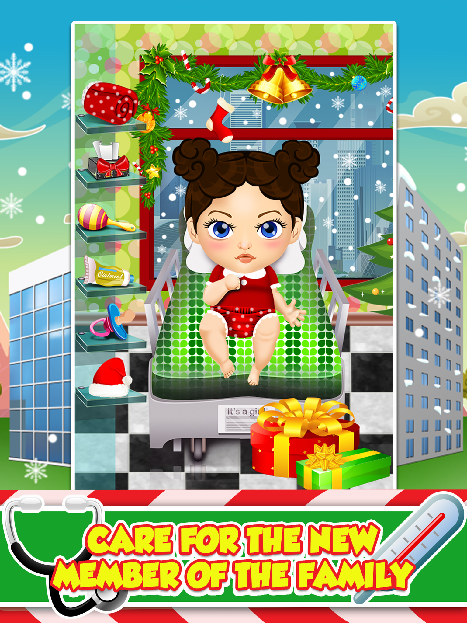 Mommy's Christmas Baby Doctor Salon - My Santa Spa Make-Up Games! screenshot 7
