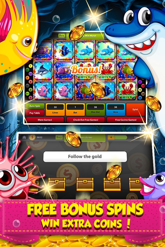 Ocean Slots - 777 Las Vegas Style Slot Machine screenshot 4