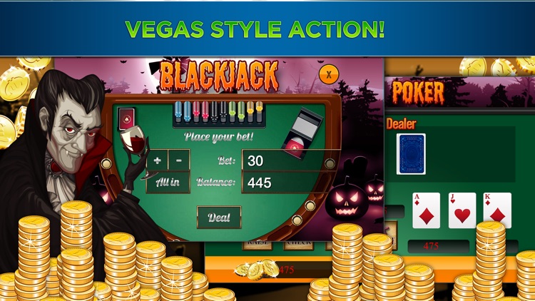 A Halloween Witch & Super Zombie Dragon Slots Machine- Blackjack Bingo Slot Mania with Vampire & Jack O’Lantern screenshot-3