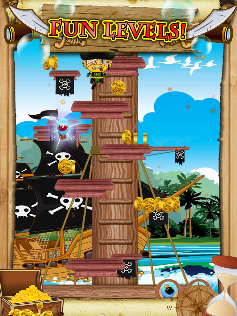 Awesome Pirate Jump Crazy Adventure Game by Super Jumping Games FREE screenshot 9