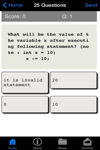 Java Review Quiz screenshot 2