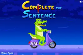 Game screenshot Complete The Sentence For Kids (Full Version) mod apk