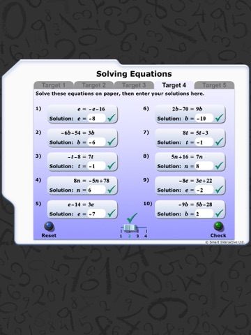 Maths Workout - Solving Equations 1 screenshot 4