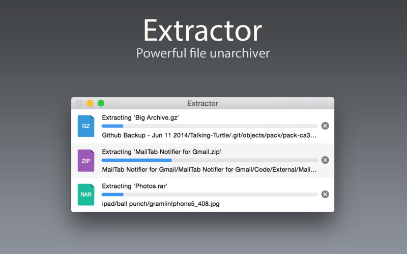 Screenshot #1 for Extractor - Unarchive Files