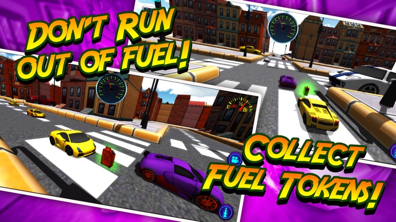 A Mini Toy Toon 3D Car Motor Racing Lightning Fast Auto Race Game screenshot 5