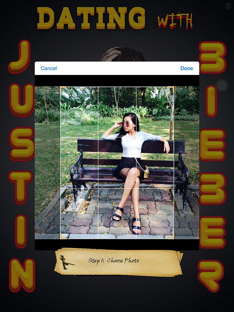 Aª Dating Justin Bieber edition free- photobooth with crowdstar for woman's day screenshot 8