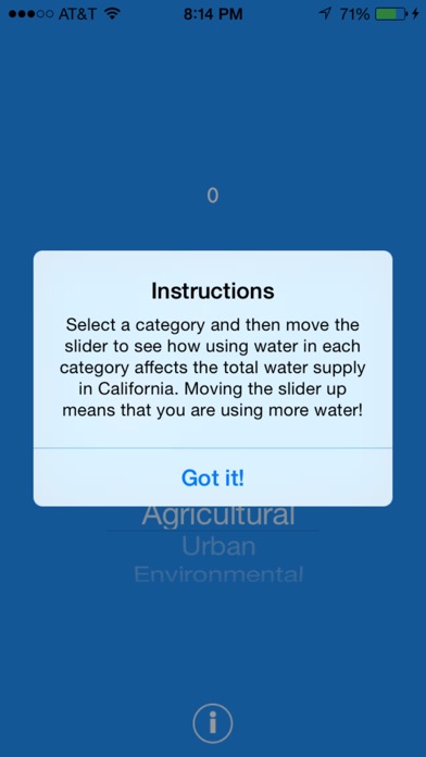 California Water app screenshot
