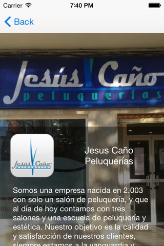 Jesus Caño Peluquerías screenshot 2