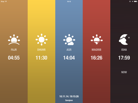 iVakat - Pray on time iPad screenshot