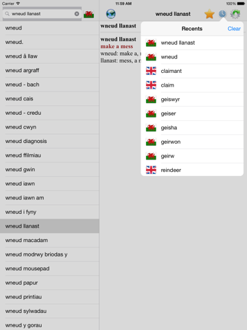 English Welsh best dictionary - Geiriadur gorau Saesneg Cymraeg encyclopedia iPad screenshot 4 - Education app