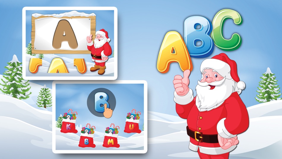 Letters with Santa Free - Kids Learn Alphabet and Letters - 1.1 - (iOS)