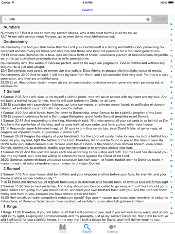 Screenshot #6 pour The Vulgate Bible in Latin and English