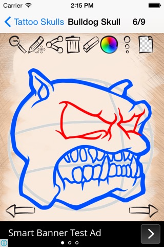 Let's Draw Tattoo Skulls screenshot 2