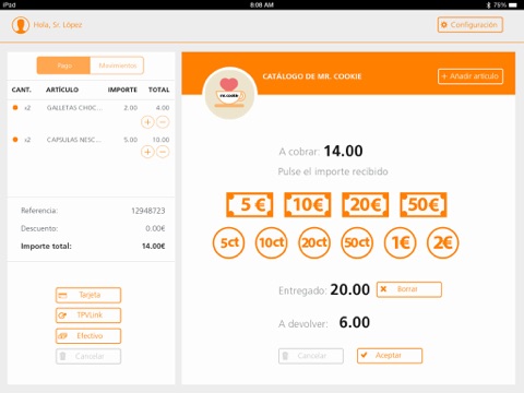 Screenshot #6 pour mPOS tablet