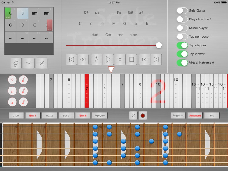 Guitar Backing Tracks Creator and Scale Trainer - Your personal guitar scale trainer for beginners and heroes