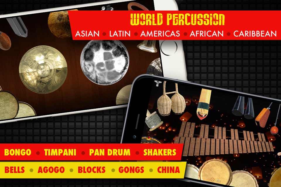 Drums XD FREE - Studio Quality Percussion Custom Built By You! - iPhone Version screenshot 4