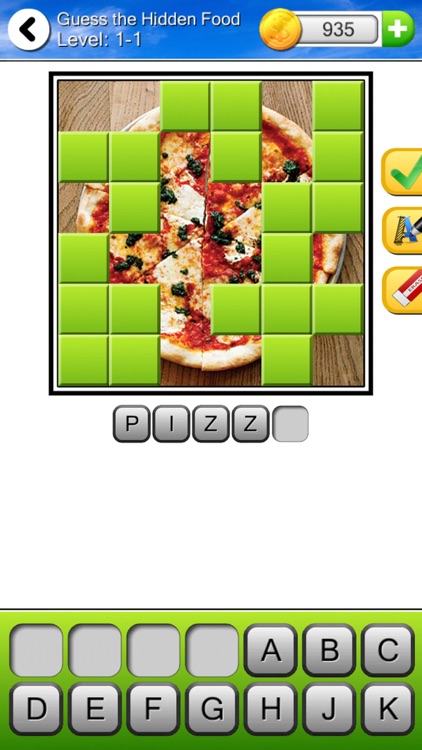 Guess the Hidden Food