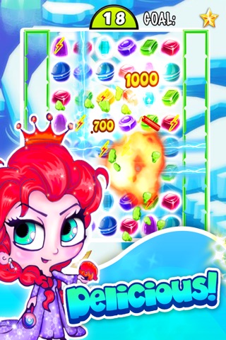 ``` Frozen Ice Queen Match-3``` - fun candy puzzle game for jewel mania'cs free screenshot 3