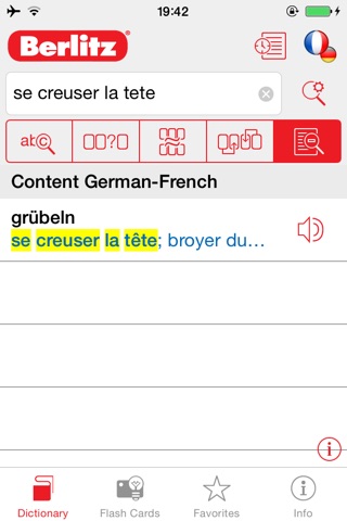 German <-> French Berlitz Mini Talking Dictionary screenshot 3