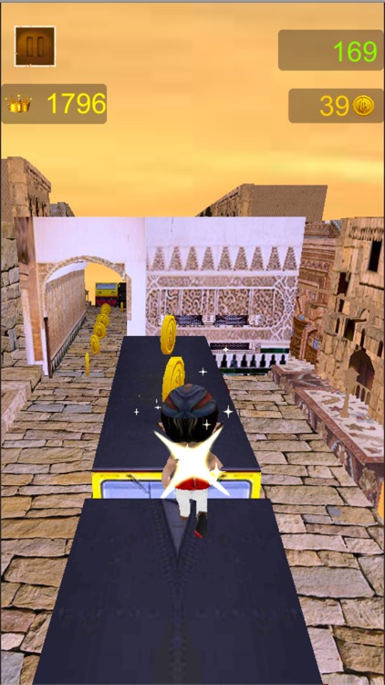 Arab Persian Prince Run 3D - Dodge a train and explore middle east temple