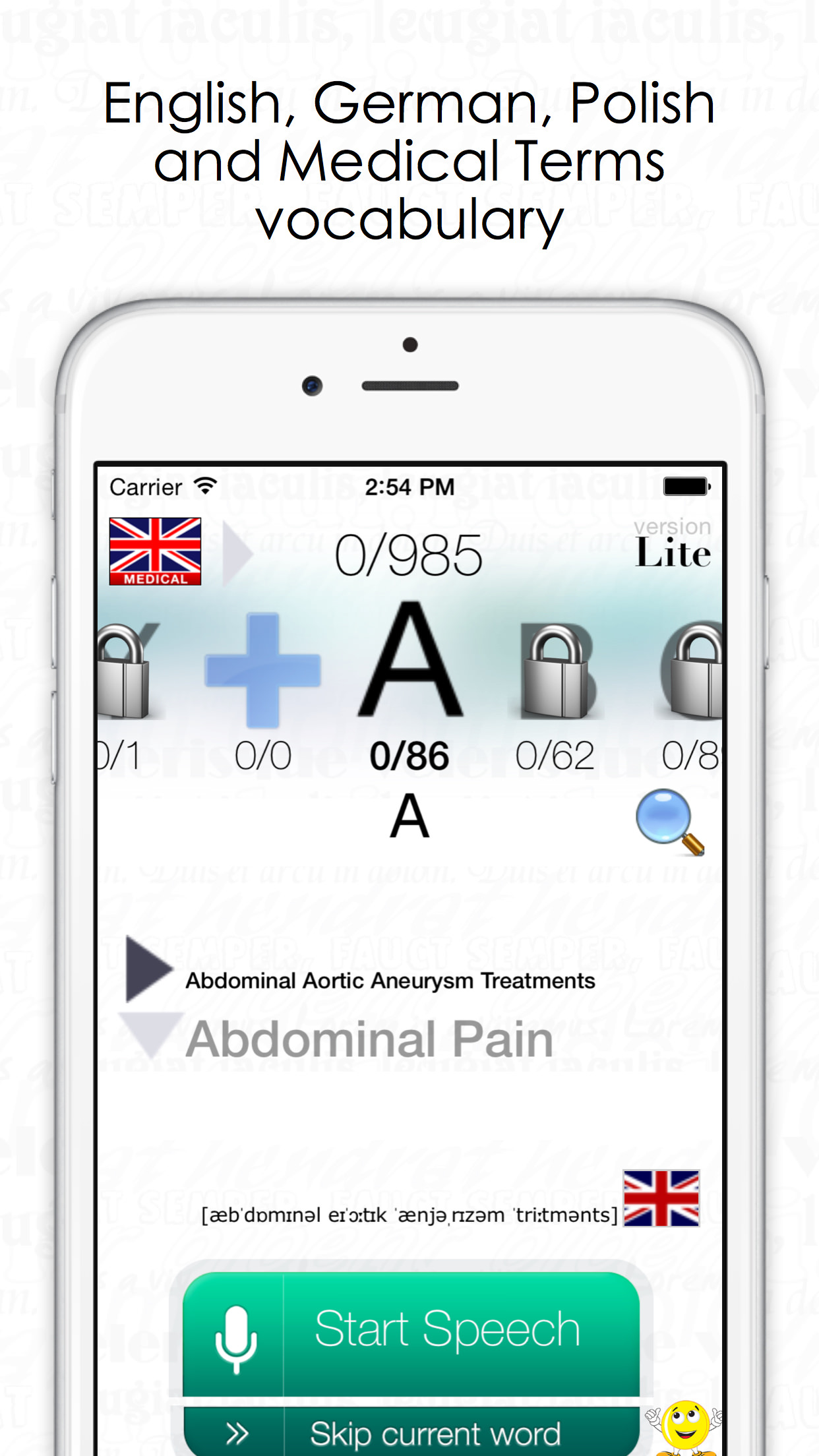 Speak Easy - an exclusive App for language training.
