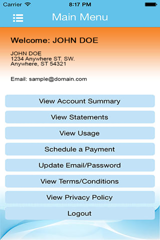 Jackson Electric Cooperative Bill4U Payment App screenshot 2