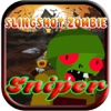 Slingshot Zombie Sniper - Shoot and destroy the walking dead on the scary graveyard