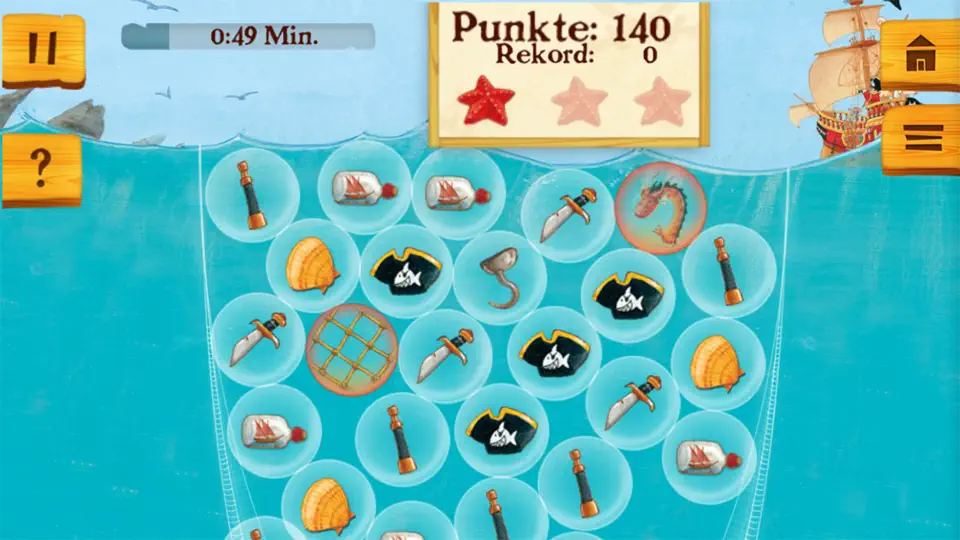 Screenshot von Käpt’n Sharky Piratenspaß Zum Lesen Und Spielen auf dem iPhone 5