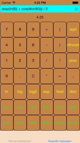 Scientific Calculator With Normal/Gaussian Distributionのおすすめ画像2