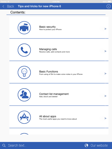 Tips and Tricks for New iPhone 6 iPad screenshot 1 - Book app