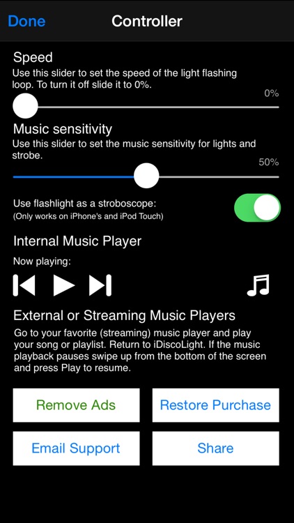 iDiscoLight - Free retro music party light and stroboscope screenshot-3