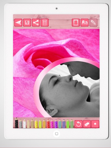 Love Photo Frames – photo collage and picture editor iPad screenshot 2 - Photo & Video app