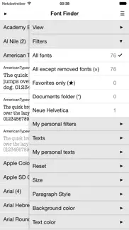 font­ finder iphone screenshot 2