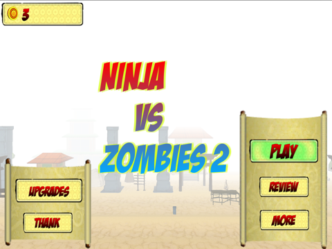 Royal Baby Ninja Vs Zombie Simple 3d Free Game iPad screenshot 3 - Games app