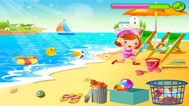 糖糖的海灘,兒童遊戲,爸爸媽媽和寶寶的遊戲-EN(圖2)-速報App